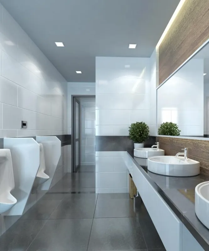 Render final de projeto de interiores com iluminação HDR